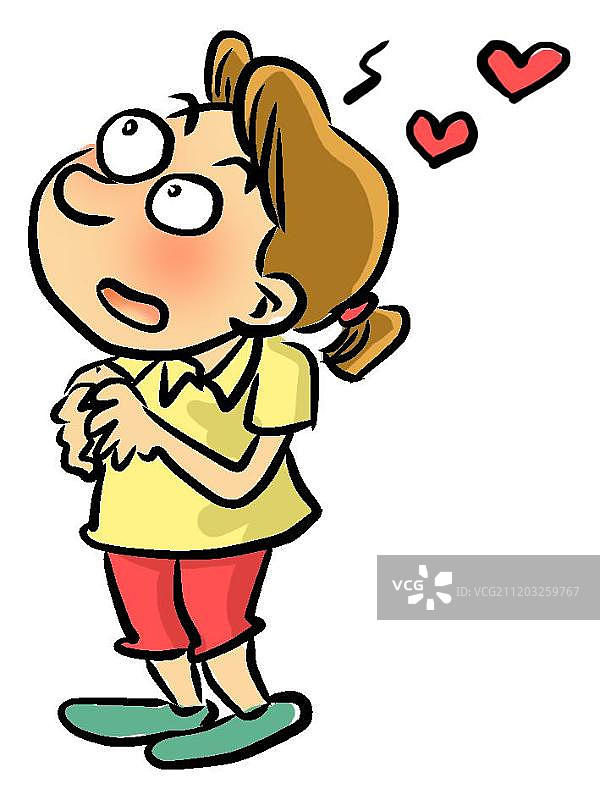 无知的少女图片素材