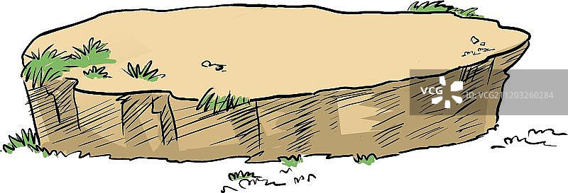 一块凸起的地图片素材