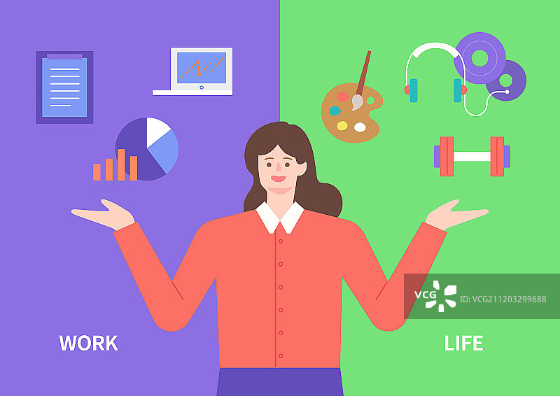 生活方式：青年、生活平衡、休息、商务女性、报告、图表、耳机图片素材