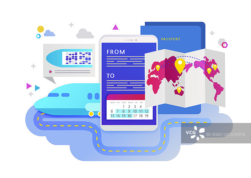 智能手机、移动应用程序、预订、购物、旅行、飞机、机票、座位布局图片素材