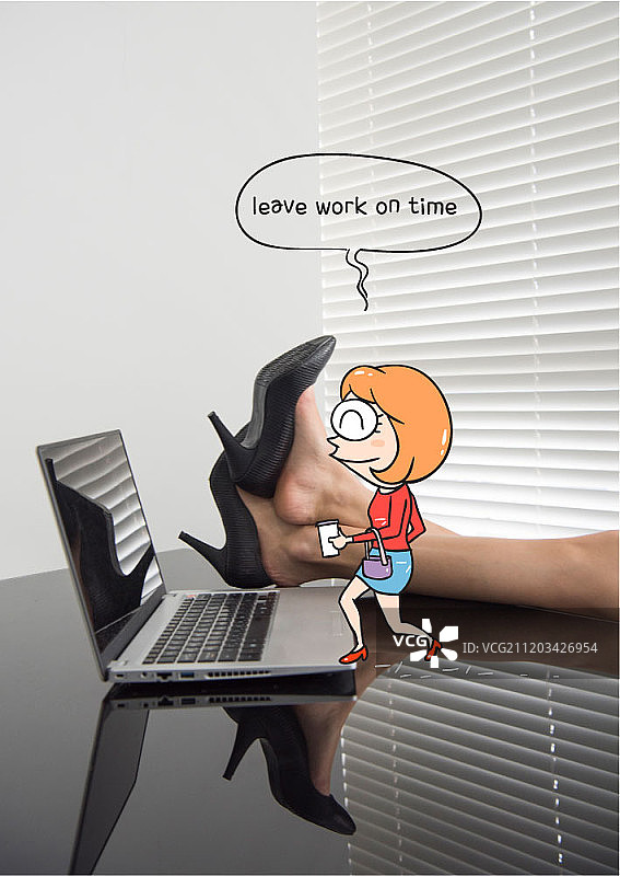 卡通商务主题合成图图片素材