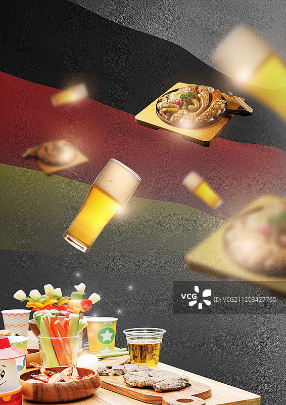 美食主题数字合成图像图片素材