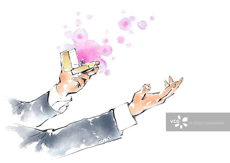 主题水彩插画提议图片素材