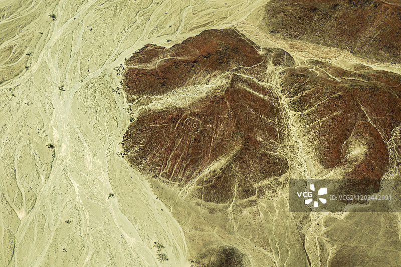 秘鲁纳斯卡线条之外星人图片素材