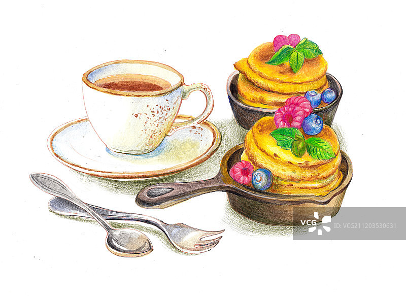 松饼下午茶图片素材