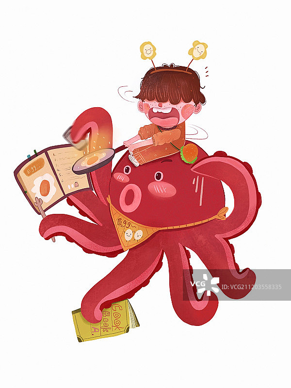 章鱼厨师图片素材