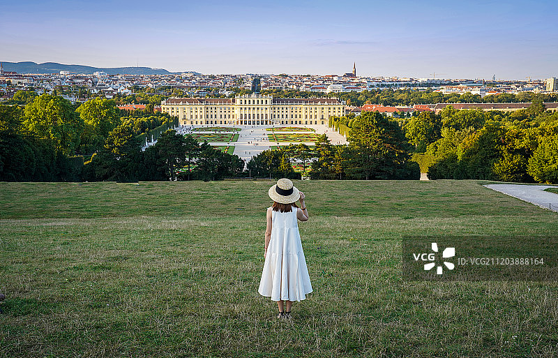 奥地利首都维也纳美泉宫图片素材