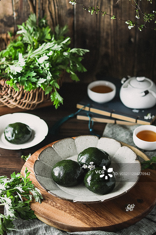 艾草青团图片素材