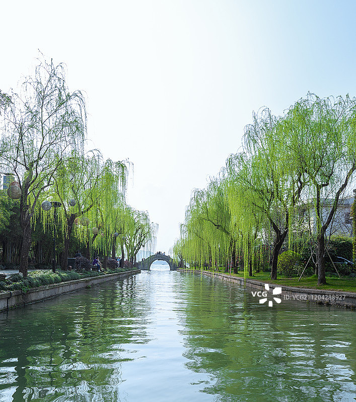 杭州西湖水巷图片素材
