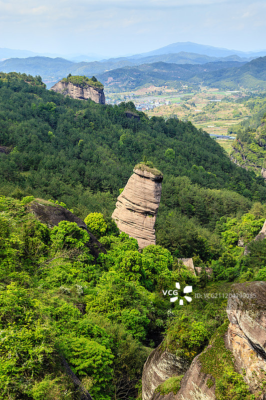 连城冠豸山石柱图片素材