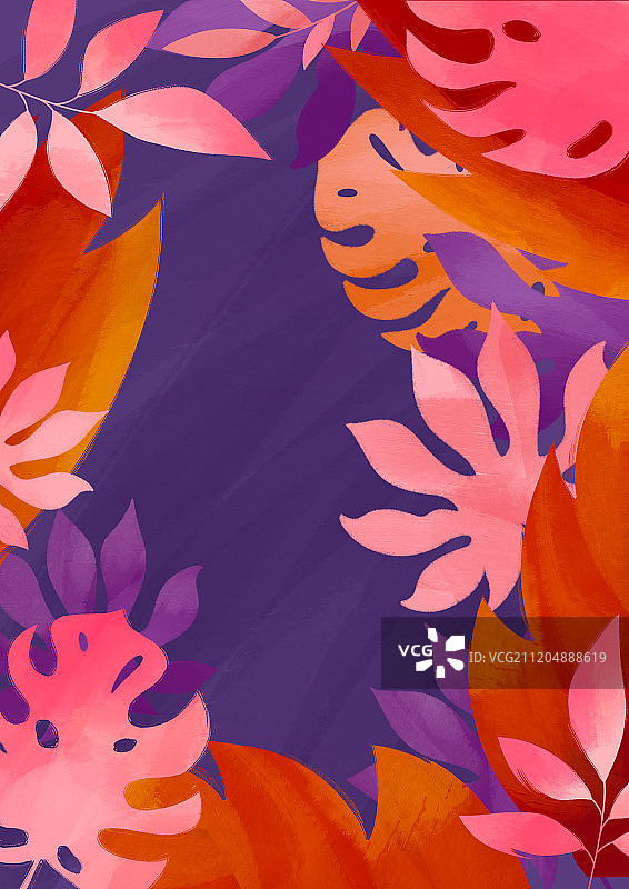 花叶背景图片素材