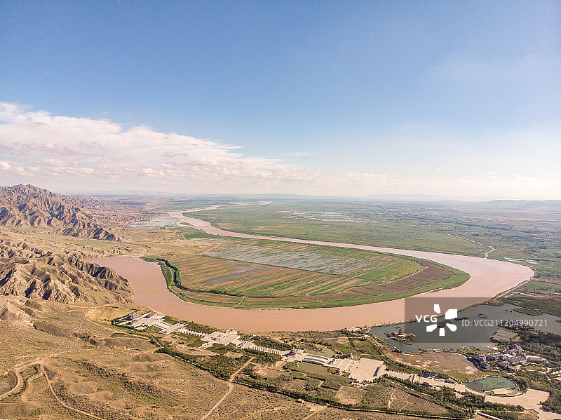 航拍黄河大峡谷图片素材