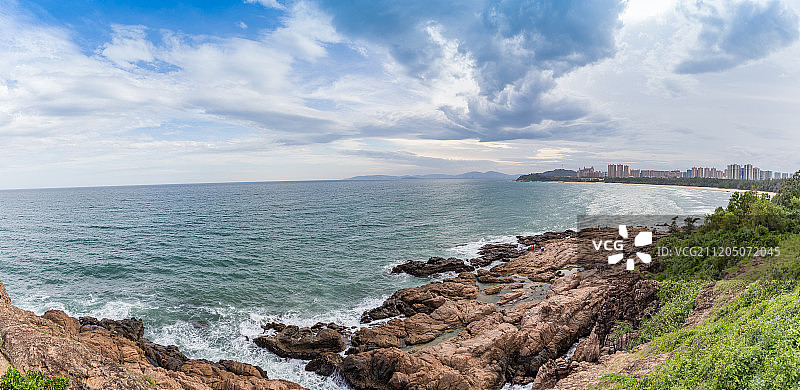 清水湾龙头岭风景全景图片素材