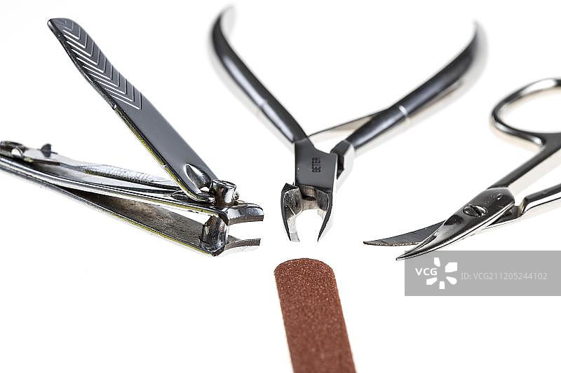 美甲工具、指甲钳、指甲剪、指甲钳、指甲锉图片素材