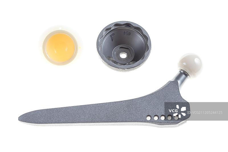 髋关节置换人工假体（含髋轴、球头、髋臼杯）图片素材