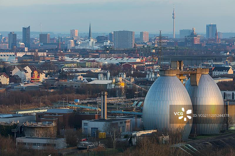 德国多特蒙德城市全景图片素材