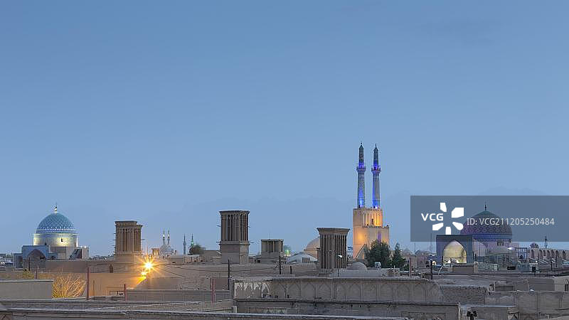 伊朗亚兹德古城景色图片素材