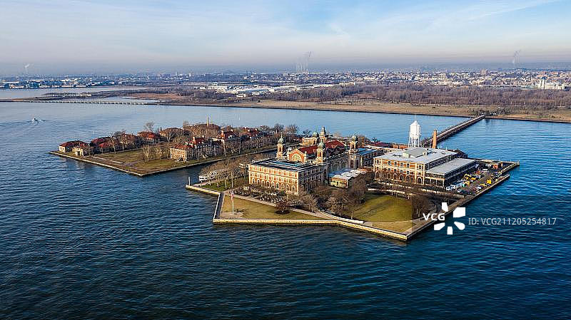 埃利斯岛，纽约市，纽约州，美国，北美洲图片素材