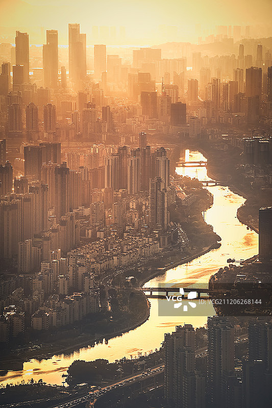 福州光明港日落图片素材