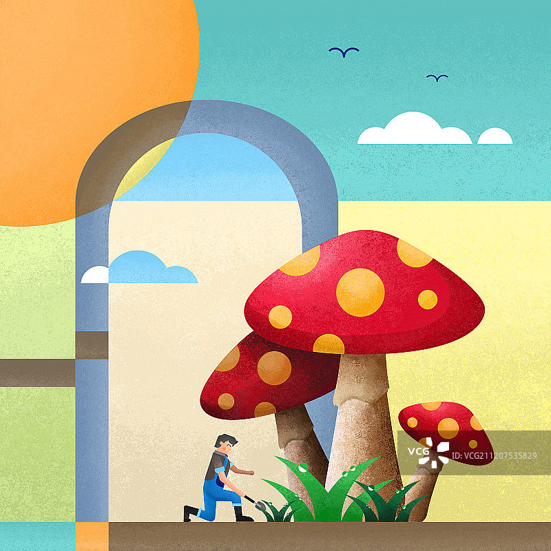 果蔬与农民系列蘑菇图片素材