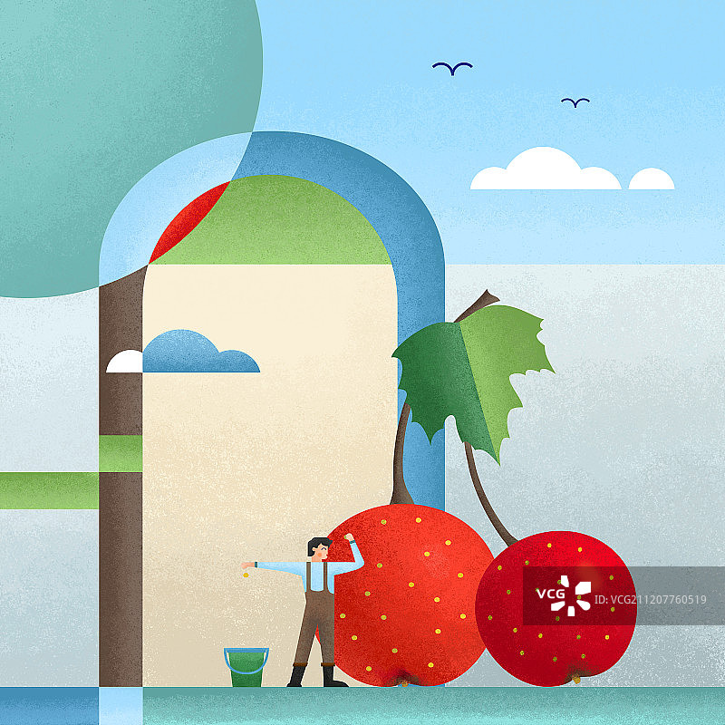 果蔬与农民系列山楂图片素材