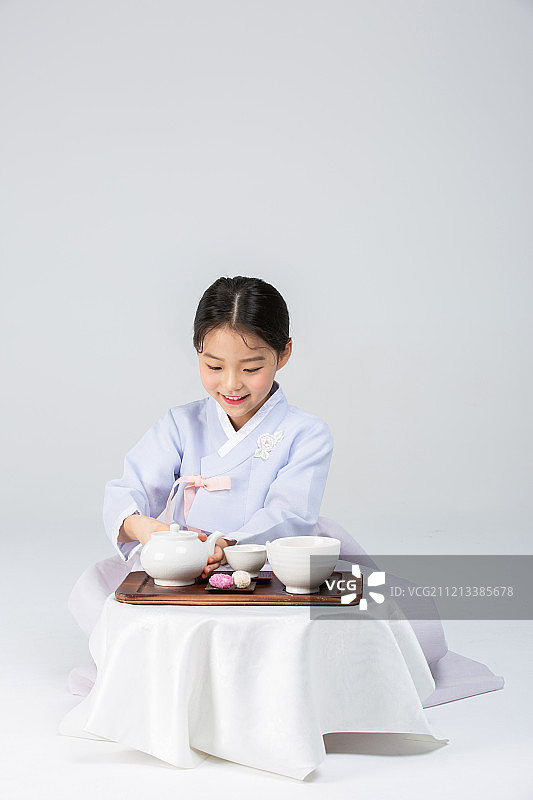 茶道、饮茶、健康、生活方式、传统、礼仪、儿童图片素材