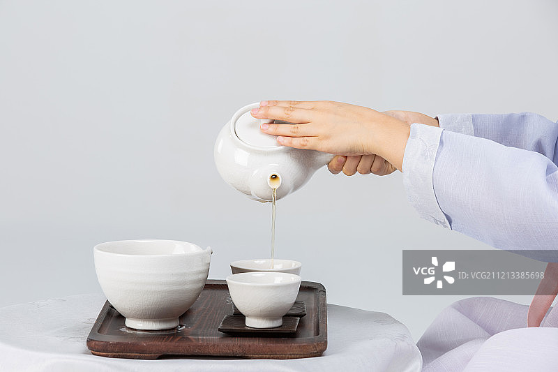 茶道、饮茶、健康、生活方式、传统、礼仪、儿童图片素材