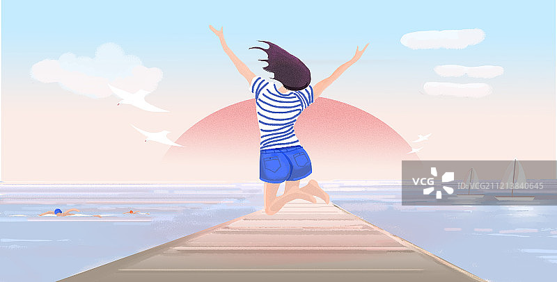 青春如红日初升 超长版图片素材