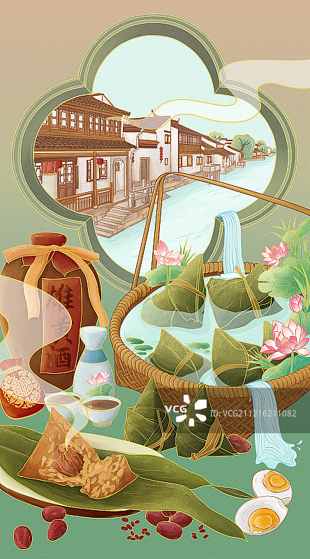 端午节吃粽子图片素材