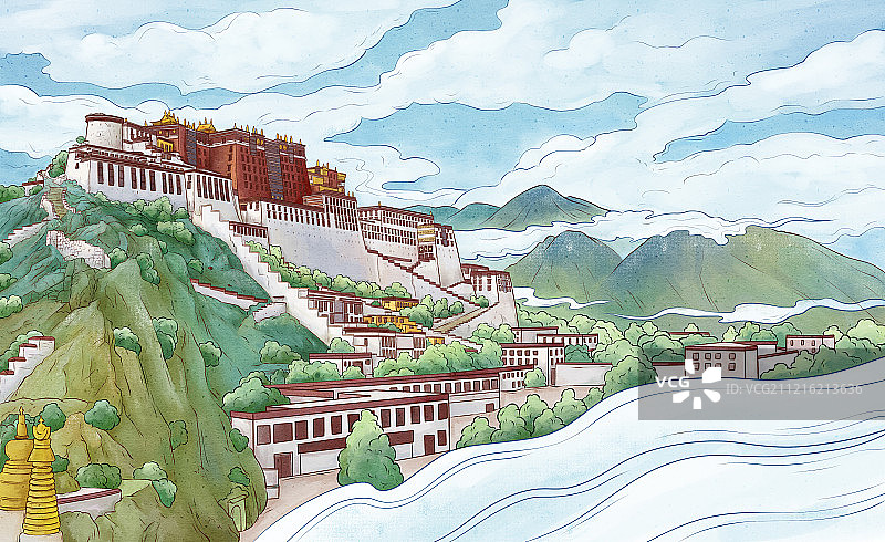 西藏布达拉宫图片素材