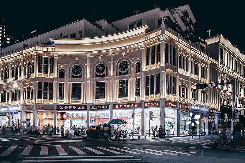 厦门中山路夜景图片素材