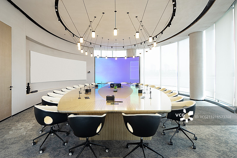 现代化多媒体会议室图片素材