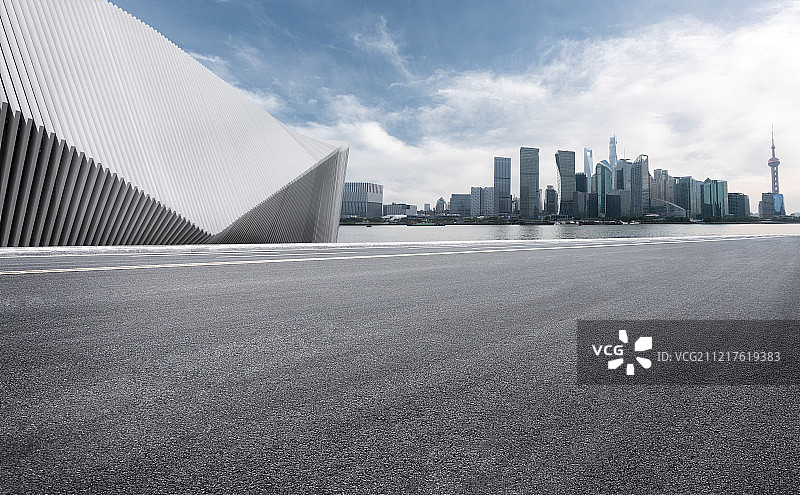 上海城市建筑与公路图片素材