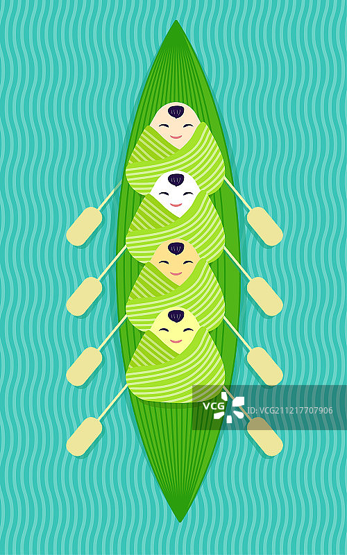 端午节创意插画图片素材