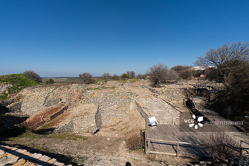 特洛伊考古遗址图片素材