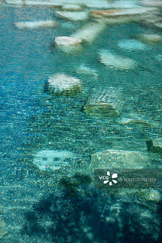 棉花堡温泉池图片素材