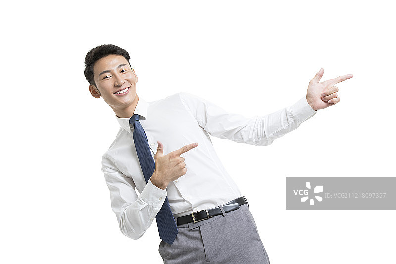 开心的年轻商务男士图片素材