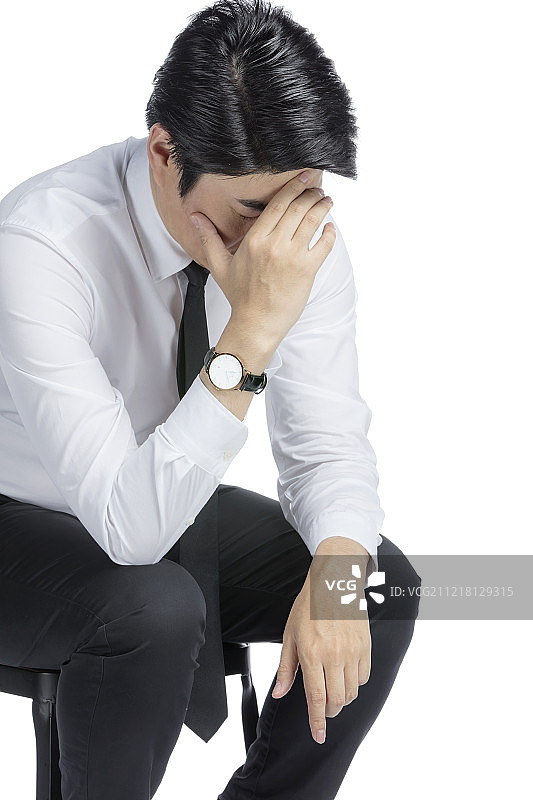 疲劳的商务男士图片素材