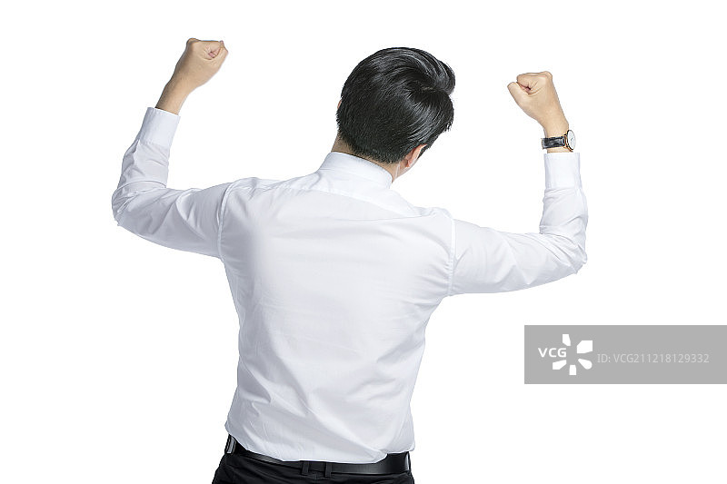 兴奋的商务男士图片素材