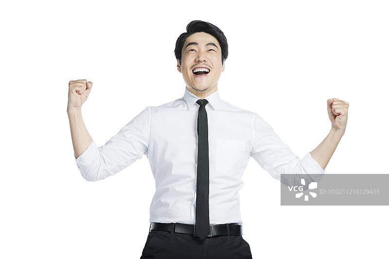兴奋的商务男士图片素材