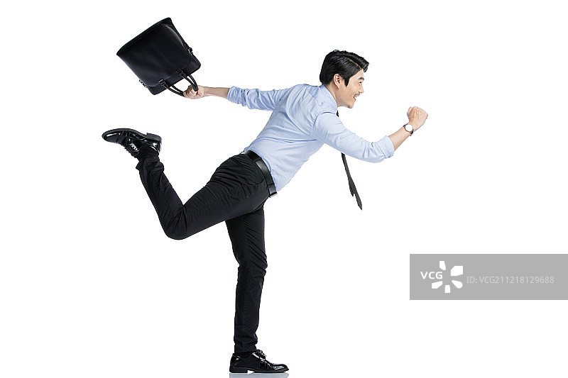 奔跑的商务男士图片素材