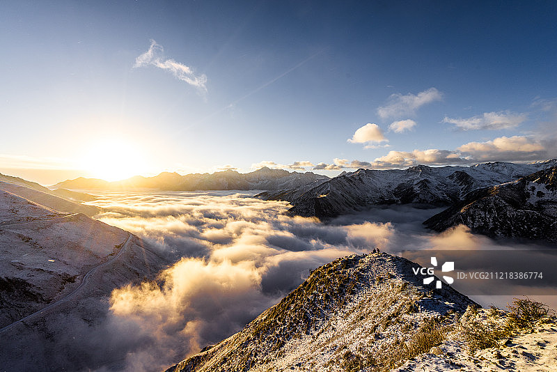 四川四姑娘山风光图片素材