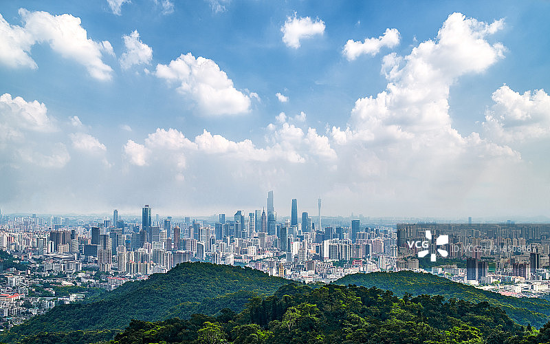 广州珠江新城商务区全景图片素材
