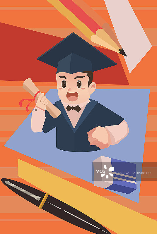 插画学生图片素材