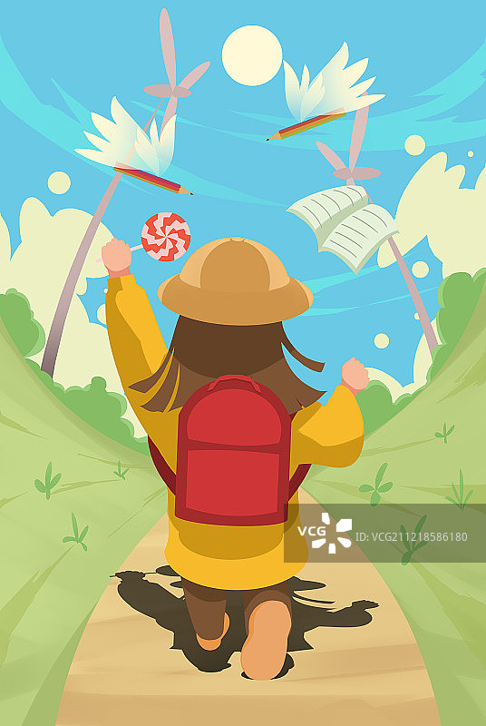 插画学生图片素材