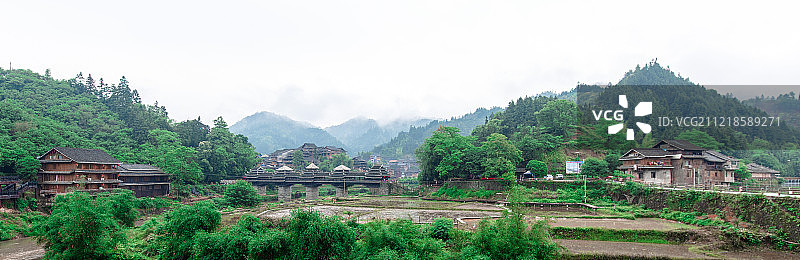 侗族程阳八寨永济桥图片素材