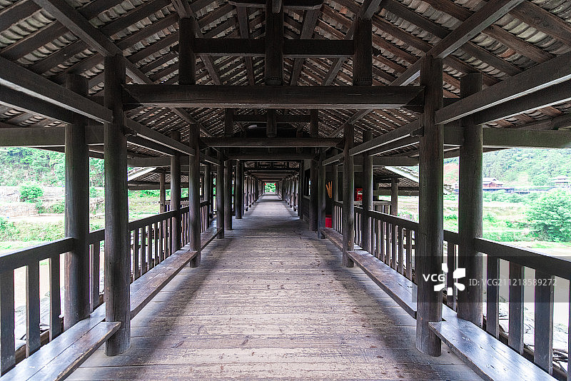 侗族程阳八寨永济桥图片素材