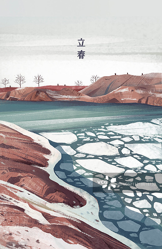 立春-加字图片素材