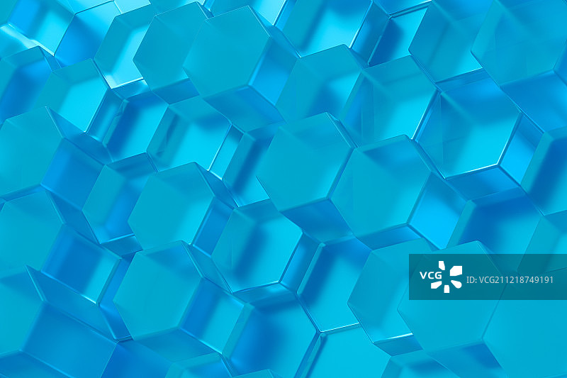 3D黄金六边形蜂巢图片素材