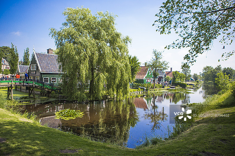 风车村 赞瑟斯汉斯 荷兰 欧洲图片素材